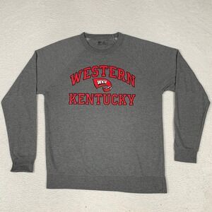 Western Kentucky WKU Hilltoppers Sweatshirt Mens XL Gray Pullover Crewneck